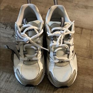 New Balance Kids' Cream and Tan Sneakers